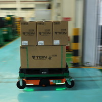 倉庫内などでは自動搬送システムが積極的に使われている