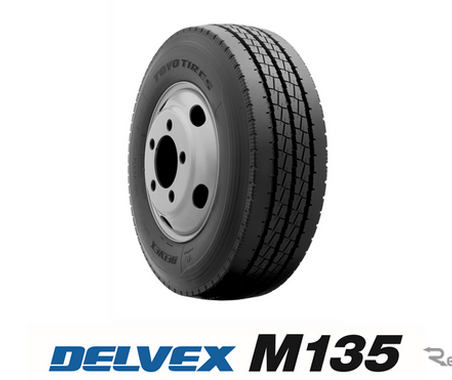 トーヨータイヤが耐摩耗性能と低燃費性能を両立した小型トラック用リブタイヤ「DELVEX M135」を発売 画像