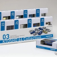 「KYOSHO 64 Collection」の新商品としてスバル車4車種をファミリーマートの一部店舗で発売