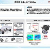 ホンダ独自の2モーターハイブリッドシステム「e:HEV」の次世代技術