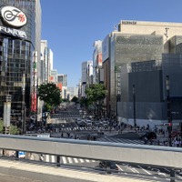 GINZA SKY WALK 2024：晴海通り、数寄屋橋交差点