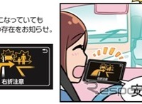 右折時の危険をお知らせ