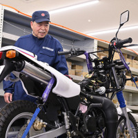 ヤマハ発動機 豊岡技術センターでレストアされる車両