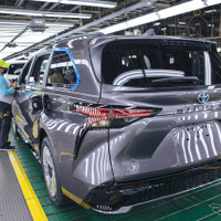 トヨタ自動車の米インディアナ工場で生産されるシエナ