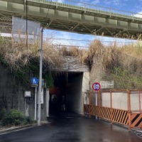 制限1.5m、亀戸駅東側。駅は左手