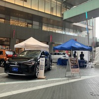 VWからはID.4が試乗車にエントリー。Proグレードは77 kWhのバッテリー容量で618kmの航続距離を誇る。