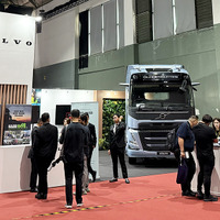 ボルボ・トラックが出展して大型車両を展示