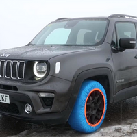 約30本分のペットボトルから生まれた布製タイヤチェーン「イッセ・スノーソックス リサイクル」