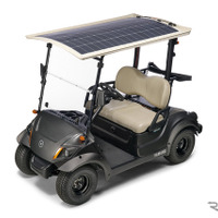 ヤマハ発動機のDR2-PTV ランドカーをベースにした太陽光パネル搭載の実験用車両