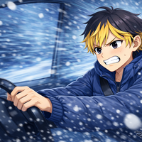 雪道での運転（イメージ）