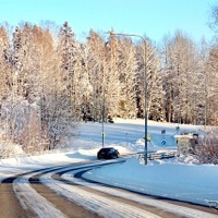 雪道での運転（イメージ）