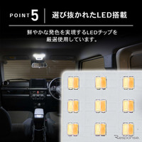 クラフトワークス『ジムニー/シエラ/ノマド』専用「LEDルームランプ」