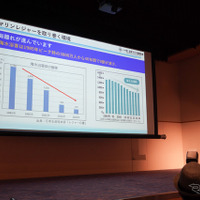 海水浴客の減少について語る金子専務理事