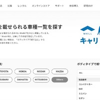 WHILLキャリGO！車種検索ページのイメージ