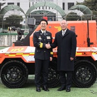 ヒョンデグループの無人消防ロボット