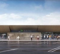 隈研吾建築都市設計事務所が商業施設の内外装のデザインを監修