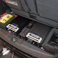 『カーファイ』（神奈川県川崎市）にて製作されたオーディオカーの一例。