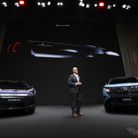 日本向けの新型スカイラインの登場を予告する日産自動車 イヴァン・エスピノーサCEO（4月14日）