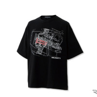 R34 エンジンイラストTシャツ