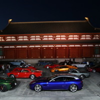 夜は白鳳伽藍エリアに展示