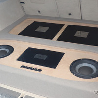 「単体DSP」にてシステムが構築されたオーディオカーの一例（製作ショップ:クァンタム＜茨城県＞）。