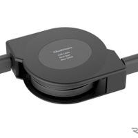 Kashimura・USB充電＆同期ケーブル リール1.2m C-C PD100W BK（AJ-678）