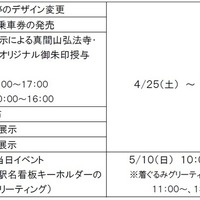 各イベント実施スケジュール
