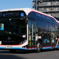 京浜急行バスの燃料電池バス SORA