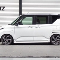 ブリッツ DAMPER ZZ-R　ムーヴ装着例（基準車高：フロント 24mmダウン / リア 29mmダウン）