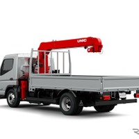三菱ふそう『eキャンター』改良新型のクレーン専用シャシ