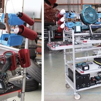 赤系のカップ型樹脂のパーツは、3Dプリンターで製作されている