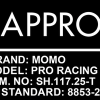 MOMO PRO RACING 6PはFIA8853-2016公認規格を取得