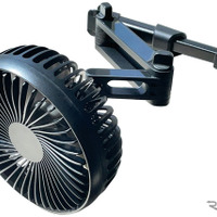 Kashimura・USB扇風機　ヘッドレスト取り付け（KJ-191）