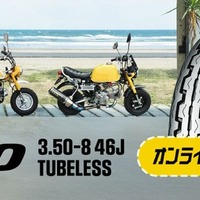 ダンロップのミニバイク向けチューブレスタイヤ「TT100」