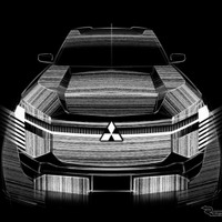 三菱 パジェロ 新型のエクステリアデザインスケッチ