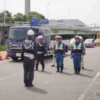 車両啓開完了（2026年地震防災訓練）