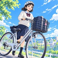 自転車通学（イメージ）