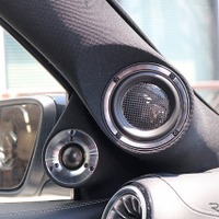 Aピラーへのミッドレンジ取り付けでは、背面に吸音処理を入念の施すことでフラットな特性を引き出しているのも狙い通り。
