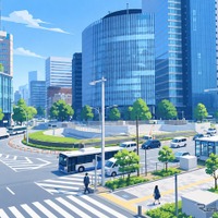 名古屋駅交差点（イメージ）
