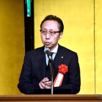 「赤十字活動と災害救護」について講演する日本赤十字社北海道支部 事務局次長武山博美氏