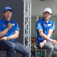 「チームスズキCNチャレンジ」津田拓也選手（左）と水野涼選手（右）
