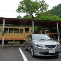 昔の大井川鉄道の車両展示とバレーノのランデブー。