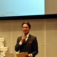 「カーアフターマーケットの活性化」を目指しセミナーを主催したアスナルの宮崎代表