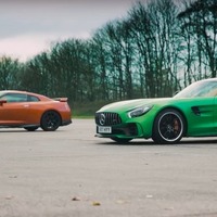 メルセデス AMG GT-R vs 日産 GT-R ドラッグレース　動画