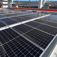 横浜港北インタートラックステーションに設置された太陽光発電