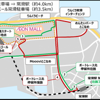 埼玉工業大学の自動運転バス（日野レインボーIIベース）の運行ルート