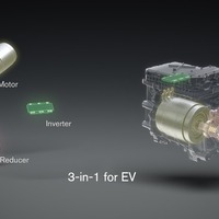 EV用の新開発電動パワートレイン「3-in-1