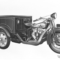 DA型三輪トラック（1931年発売）。マツダの第1号車