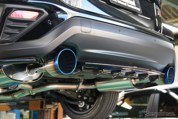 レヴォーグ』用のHKS「スーパーターボマフラー」…圧倒的排気効率と普段