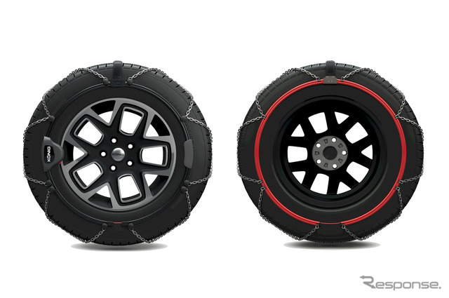 60秒で装着できるタイヤチェーン、イタリアから上陸、SUV専用の